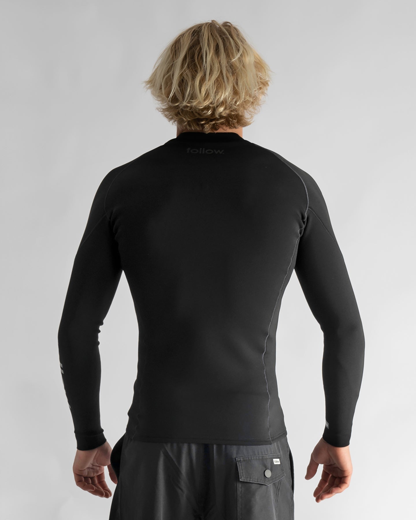 Follow Pro Fz 1mm Wetty Top - Black - Back