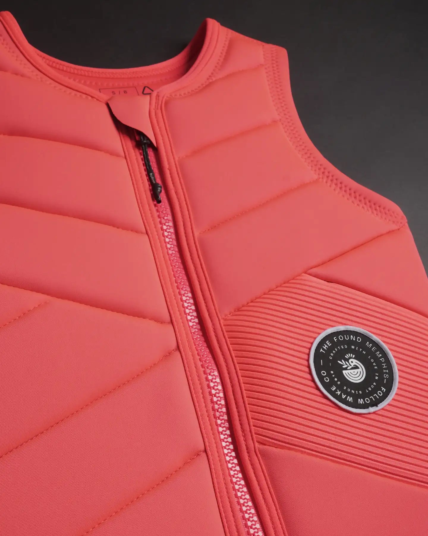 Follow Memphis Impact Vest - Fluro Red Detail 2