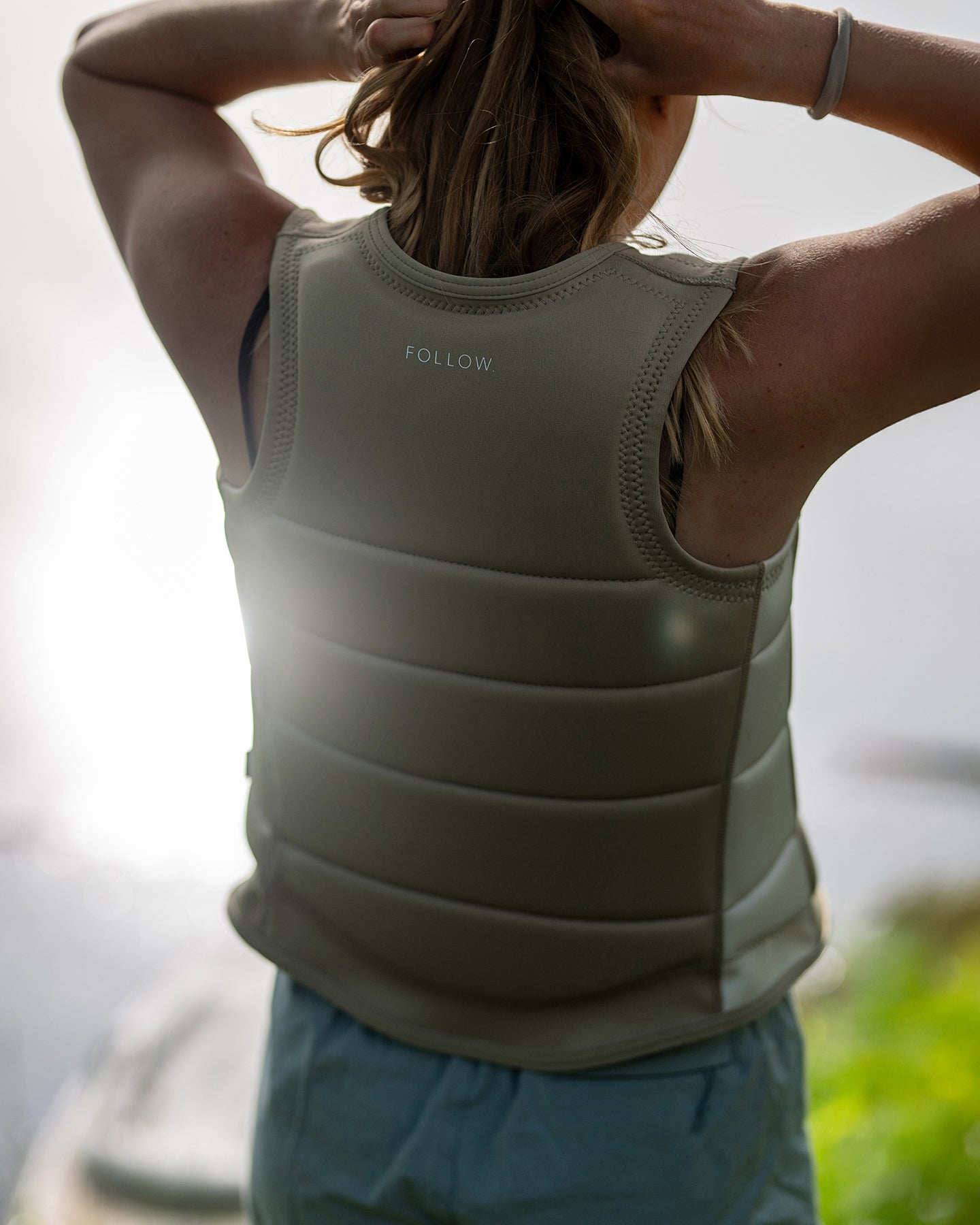 Follow Corp Womens Impact Vest - Sand Lifestyle 4
