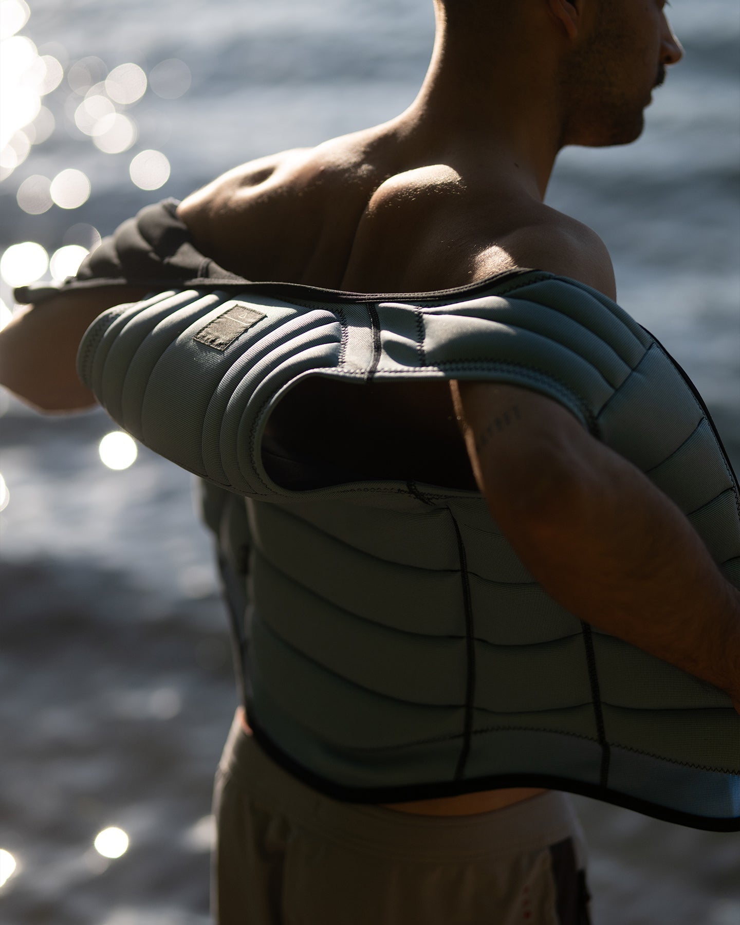 Follow Total Impact Vest - Light Blue Lifestyle 6