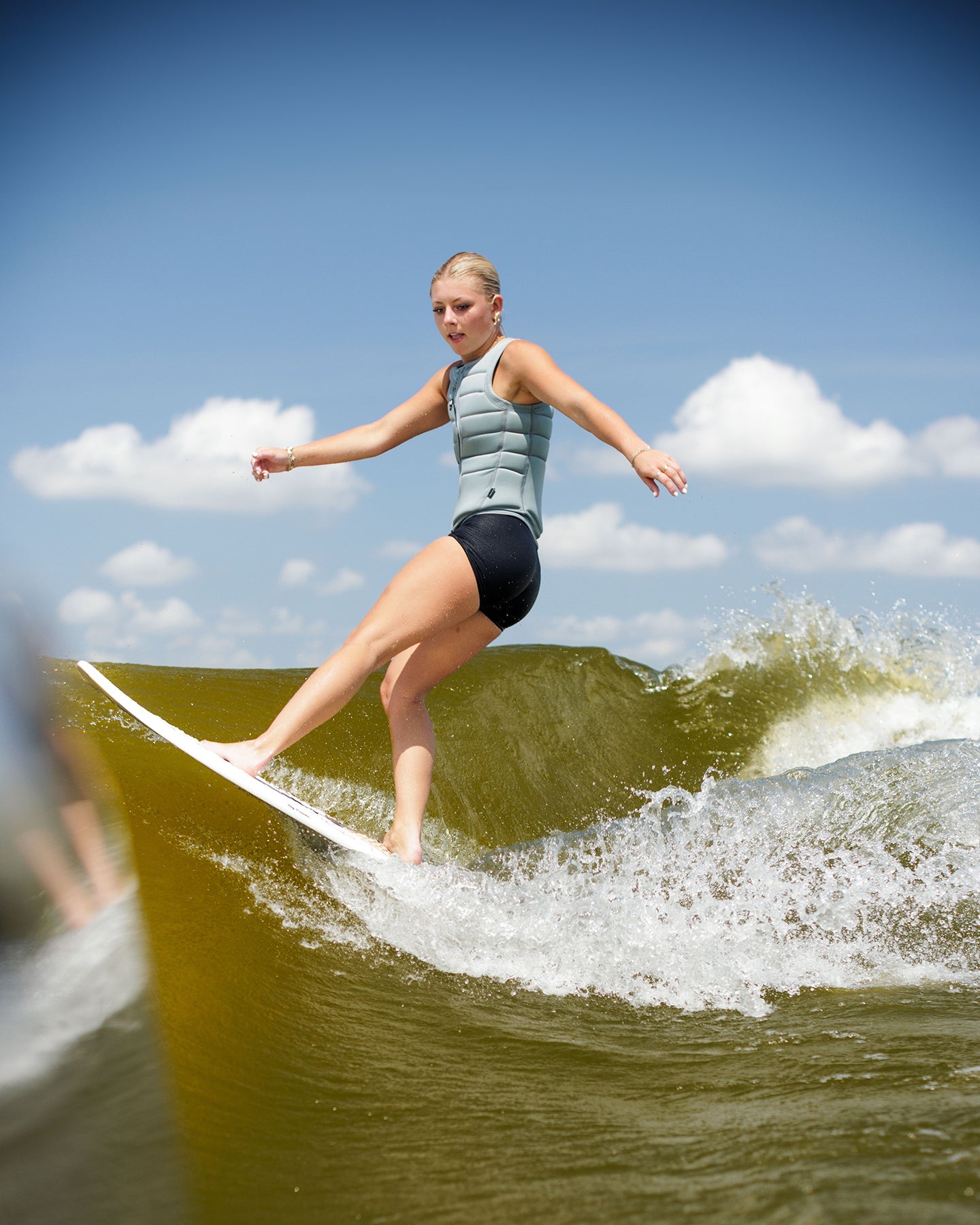 Follow Total Womens Impact Vest - Silver Lifestyle 6