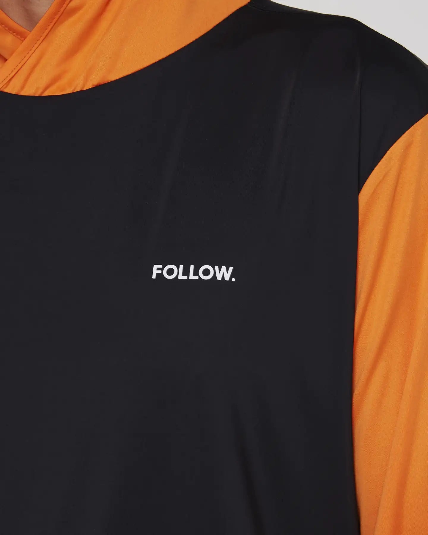 Follow Water Hood L/S - Black/Orange 0