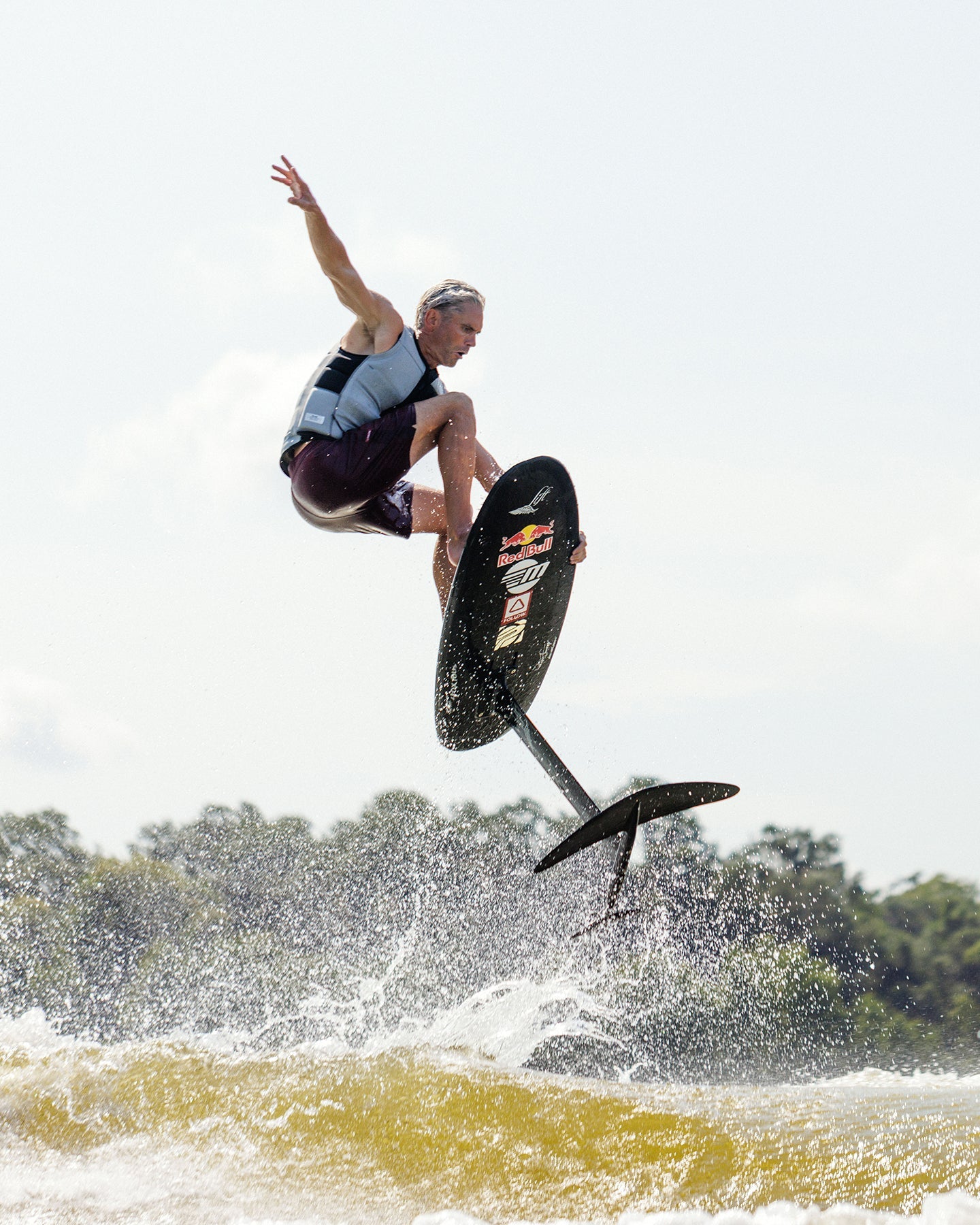 Follow Affix Mens Impact Vest - Silver Lifestyle 5