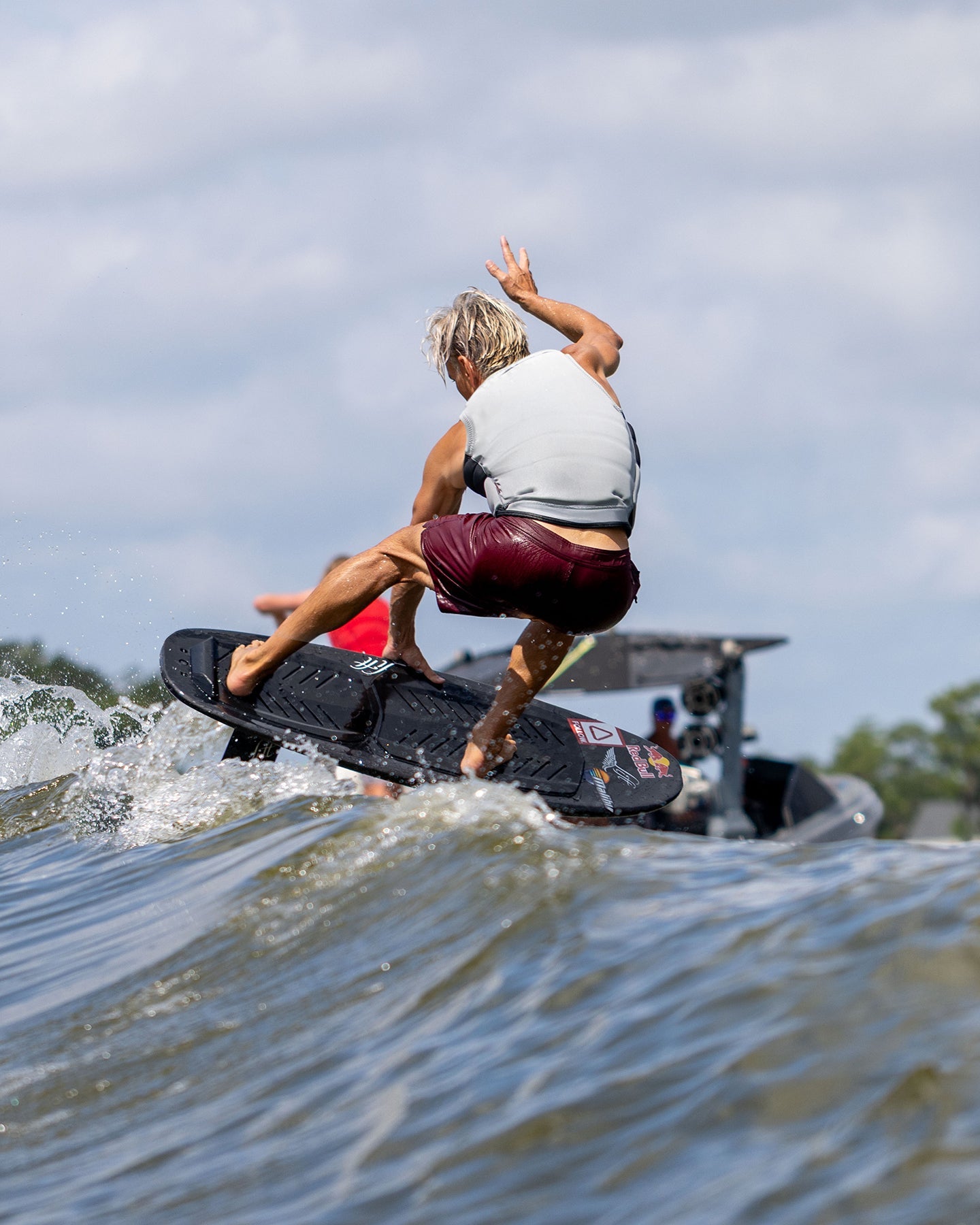 Follow Affix Mens Impact Vest - Silver Lifestyle 4