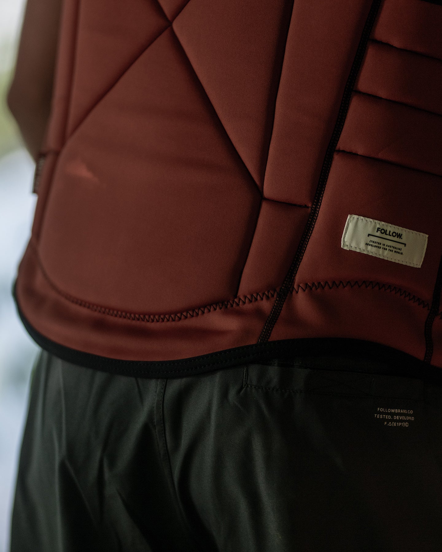 Follow Gratis Mens Impact Vest - Rust Lifestyle 6