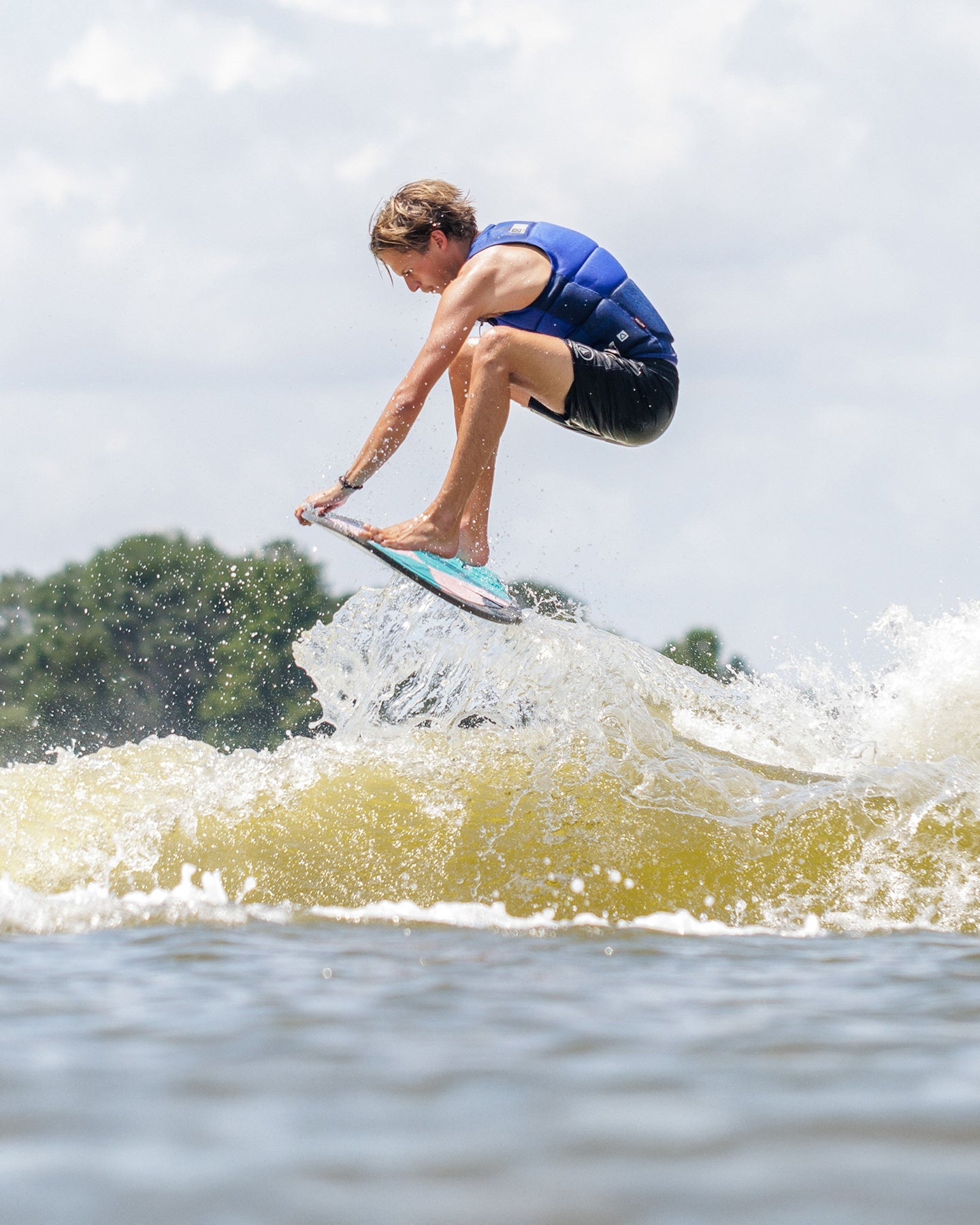 Follow Principal Impact Vest - Blue Lifestyle 3