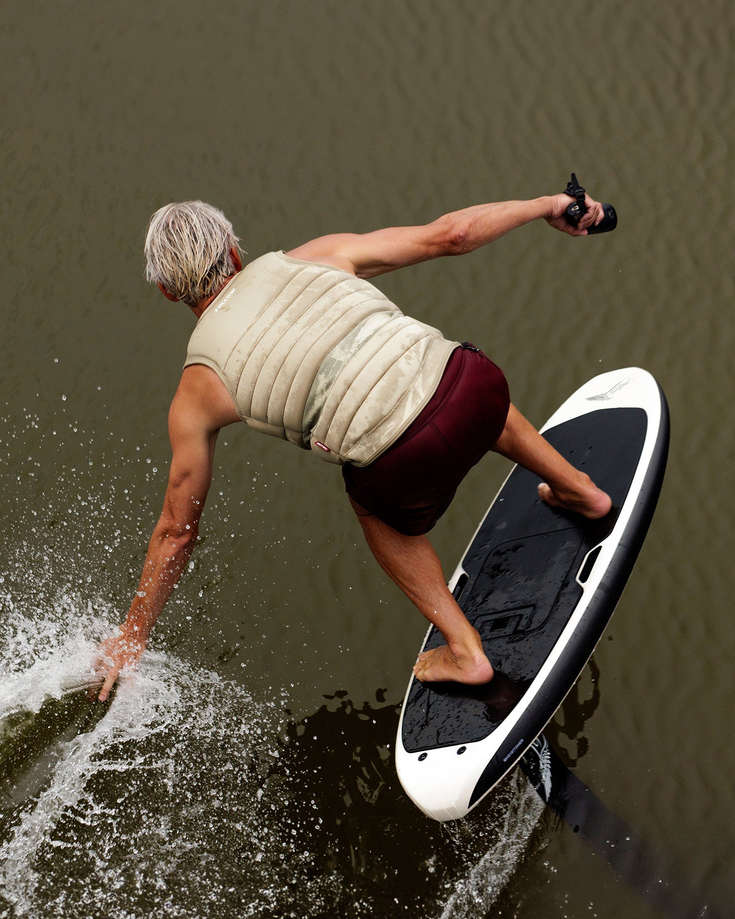 Follow Asset Impact Vest - Khaki Lifestyle 8