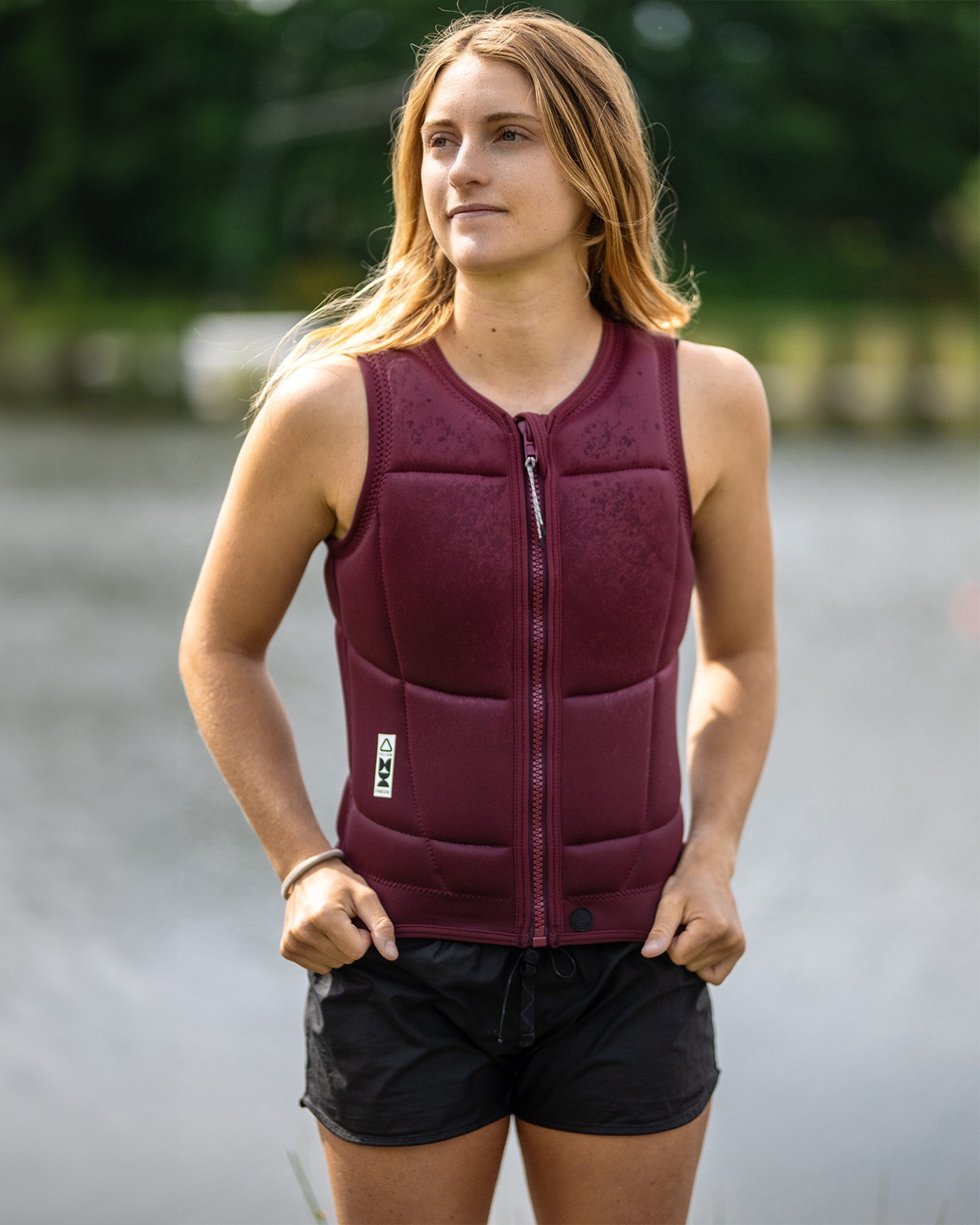 Follow Finesse Impact Vest - Maroon Lifestyle 3