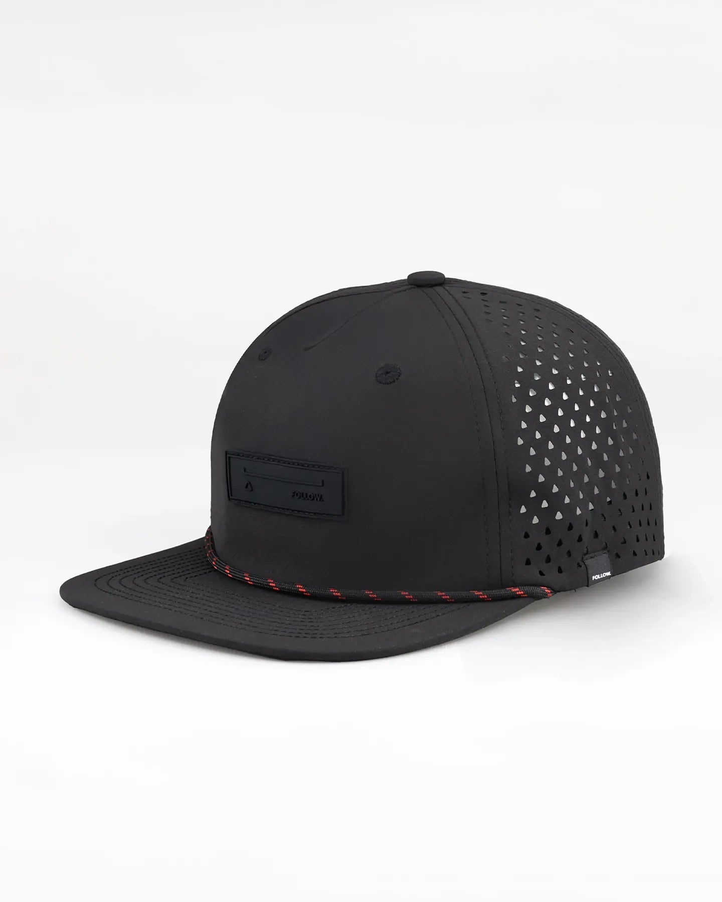 Follow Captain Flat Cap - Black, side view
