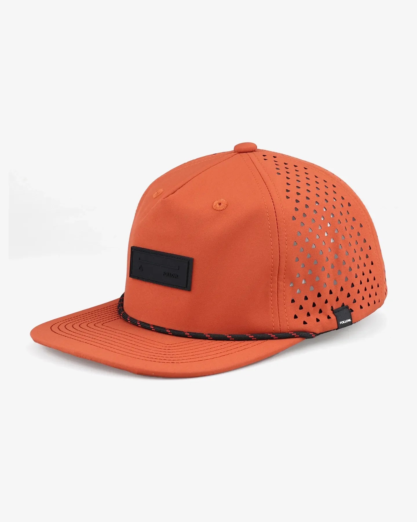 Follow Captain Flat Cap - Red, side view