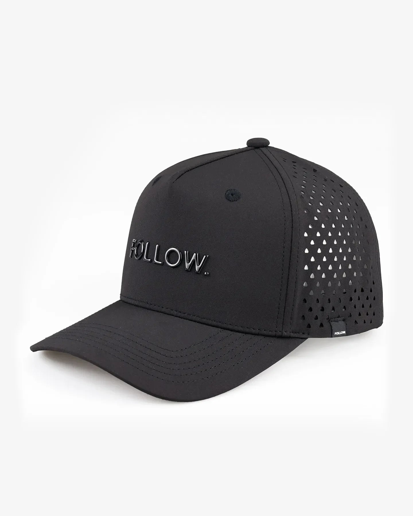 Follow Curved All Day Cap - Black, detail