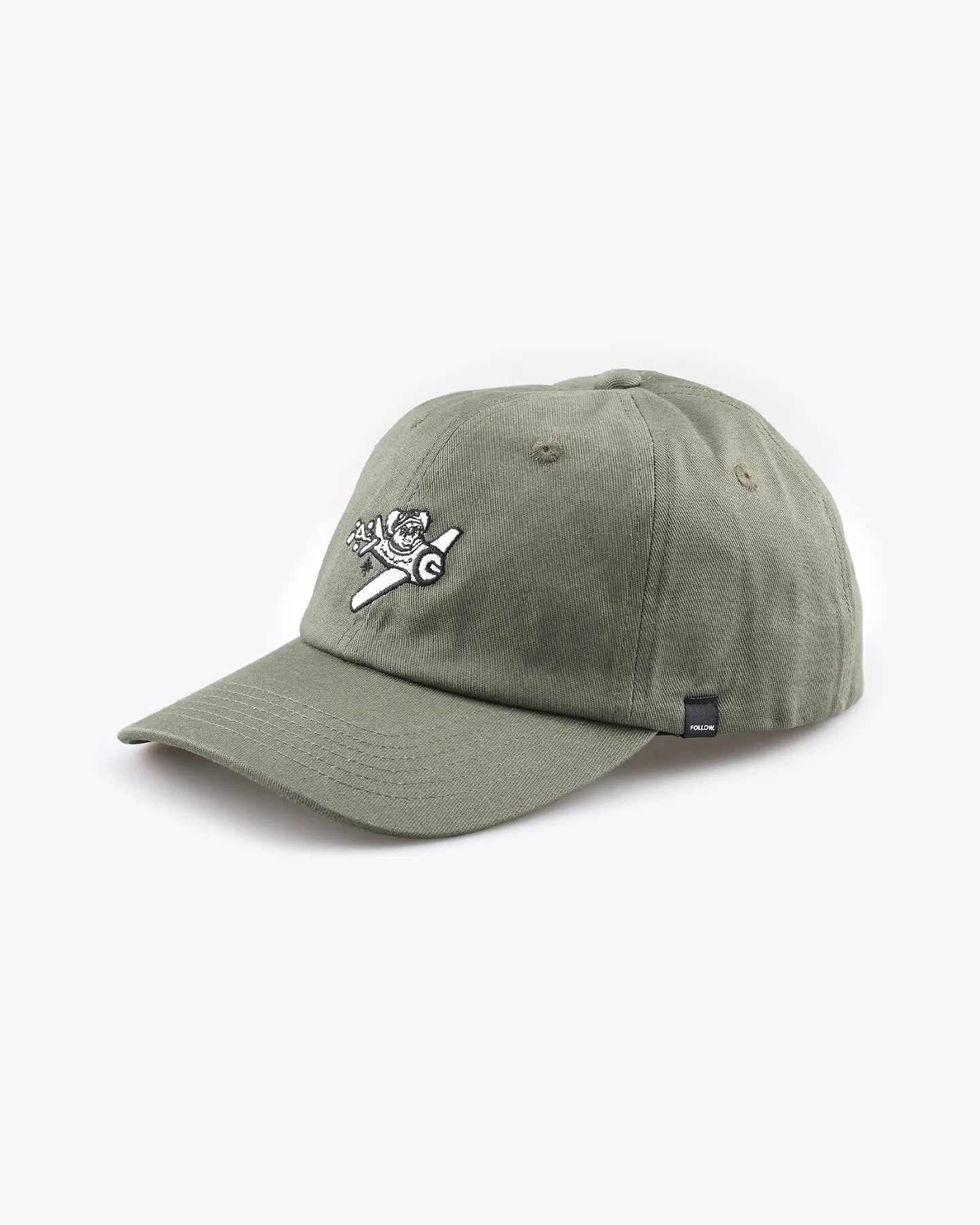 Follow Moment Cap - Olive, side view