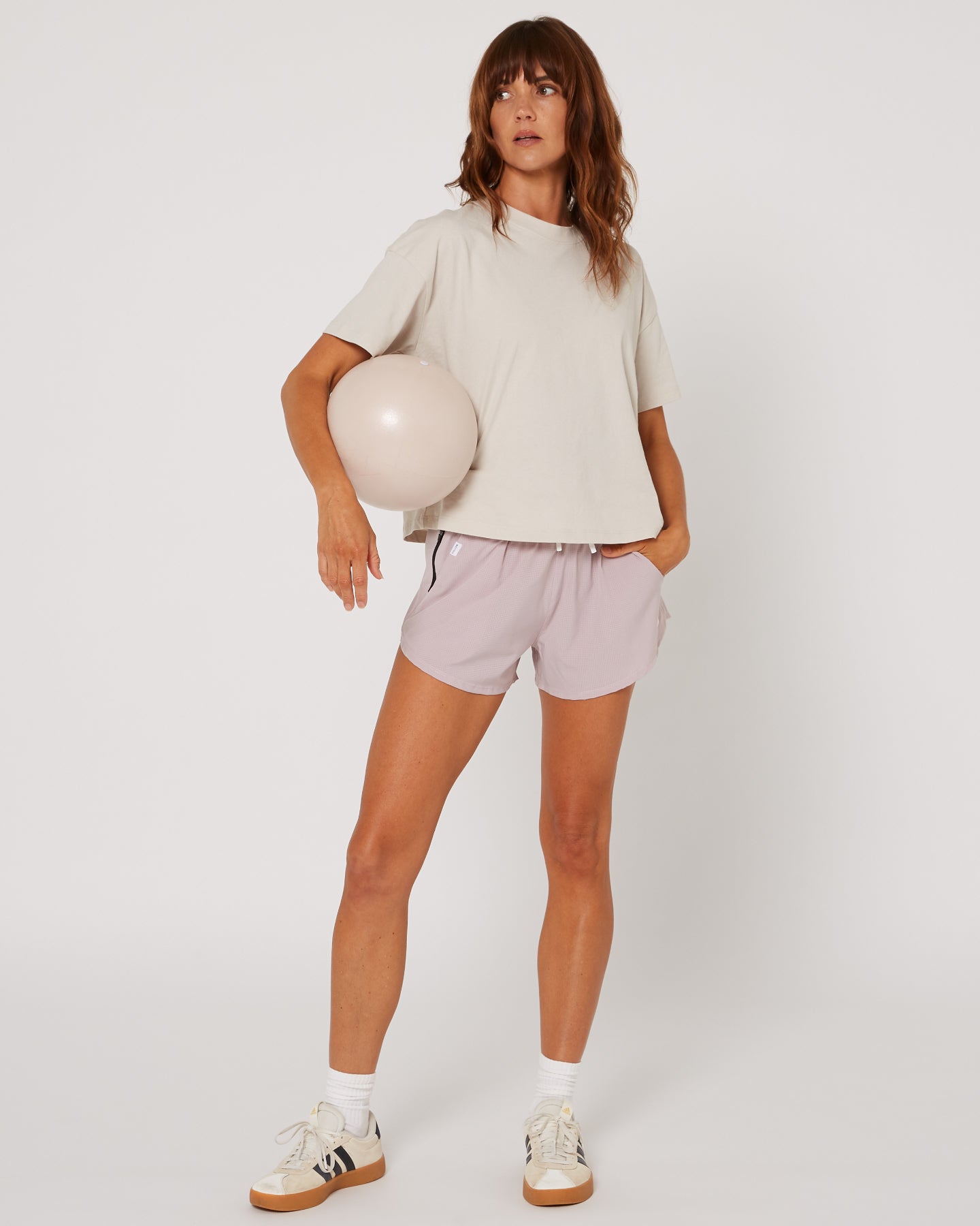 Follow Maven Shorts - Pastel Pink, side view