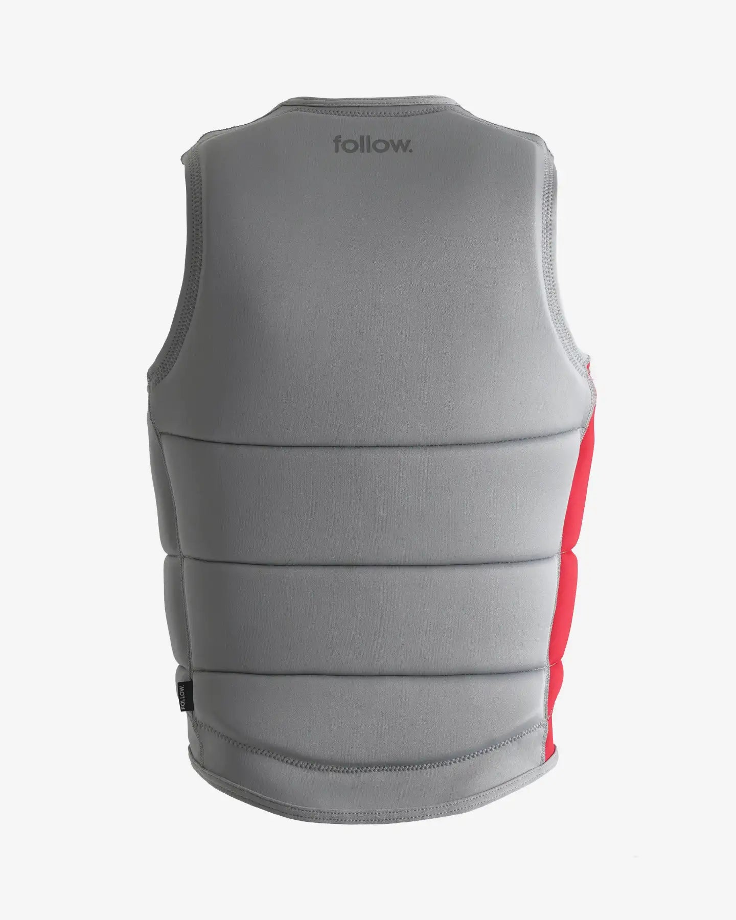 Follow Corp Impact Vest - Light Grey/Red Back