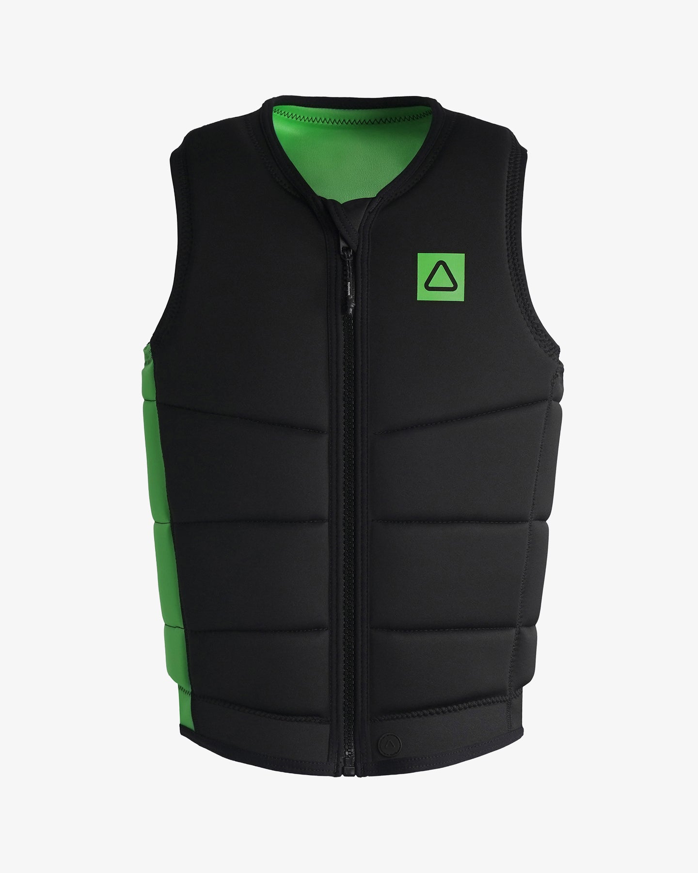 Follow Corp Mens Impact Vest - Black/Green 1