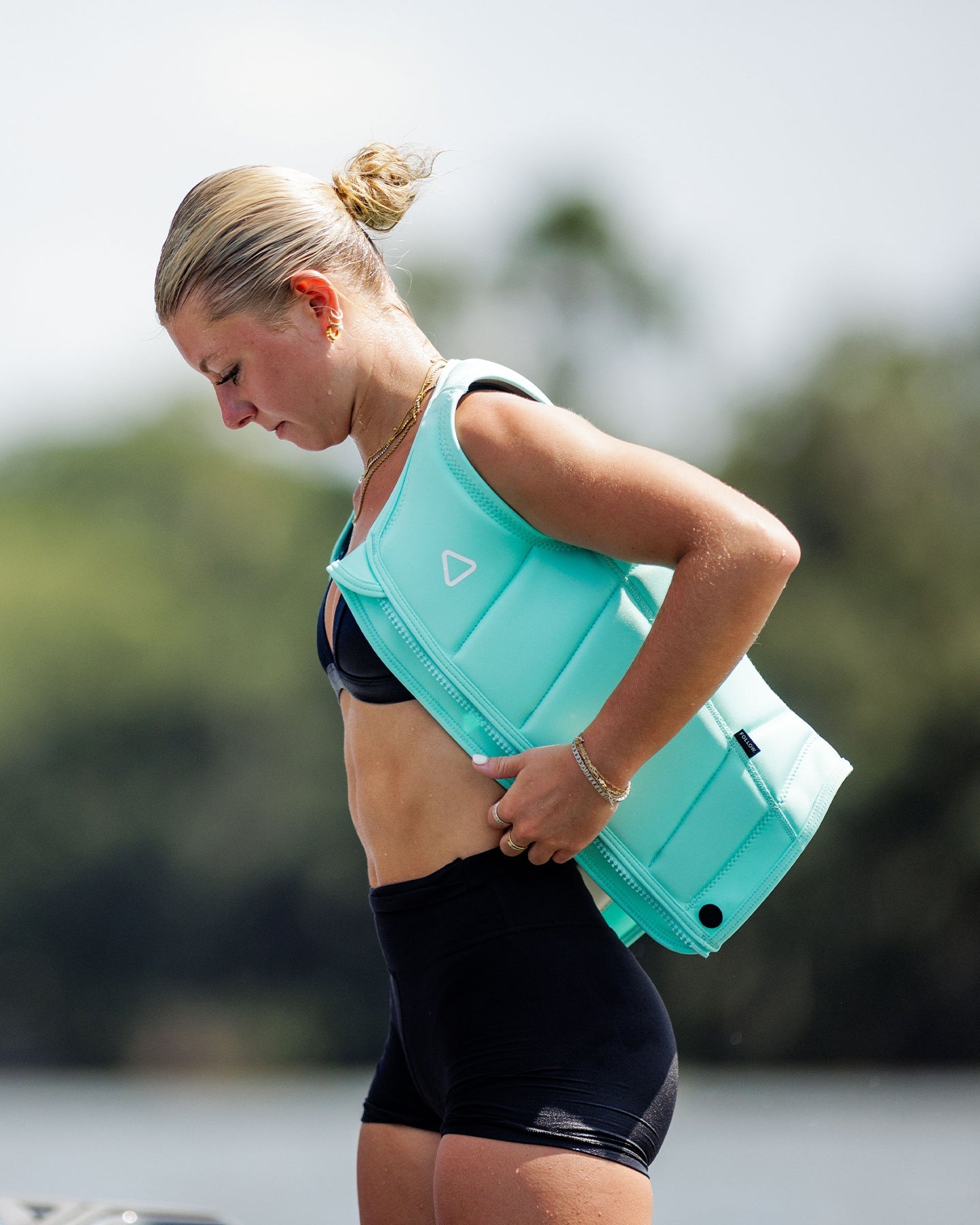 Follow Corp Womens Impact Vest - Mint Lifestyle 7