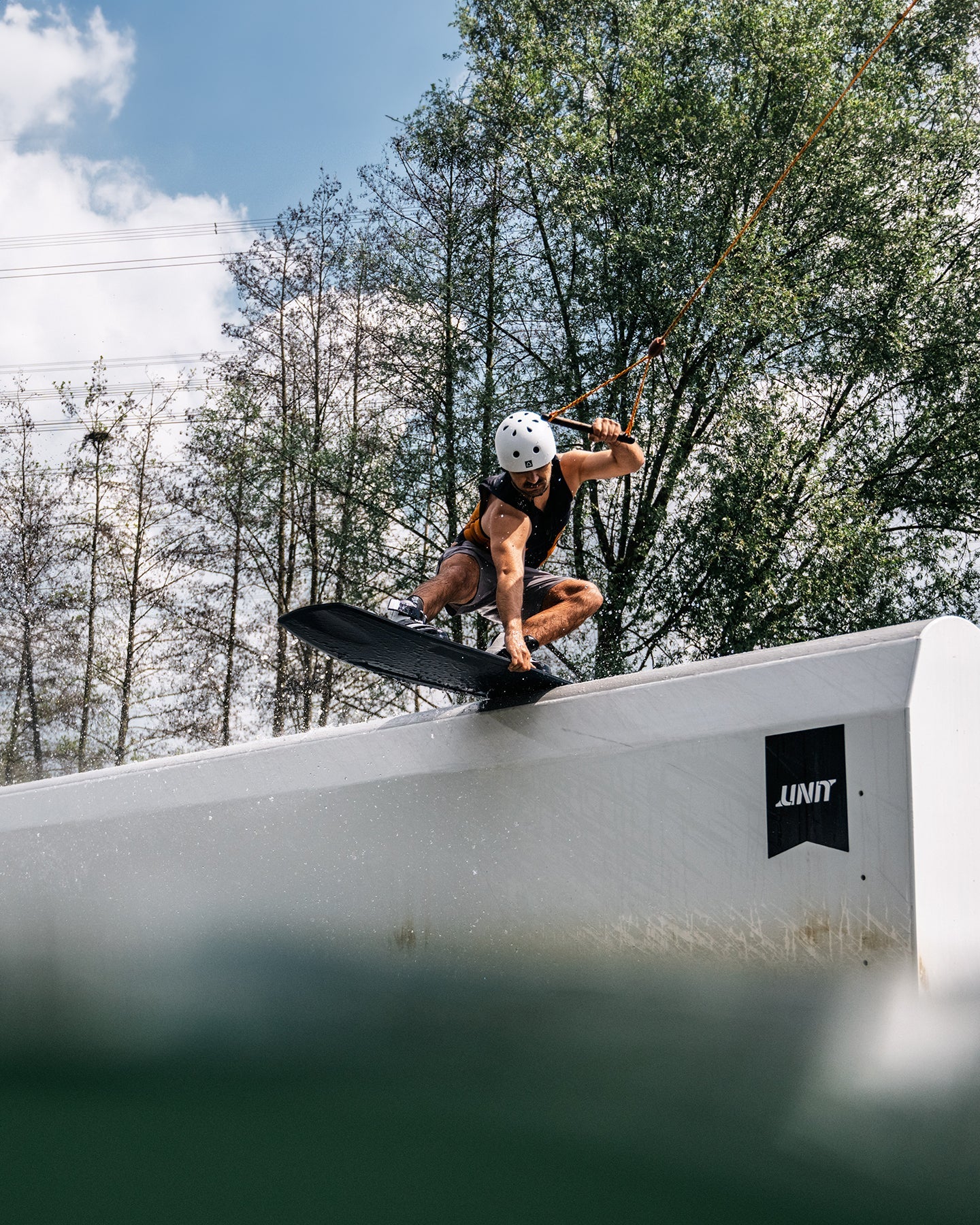 Follow Global Mens Impact Vest - Orange/Black Lifestyle 7