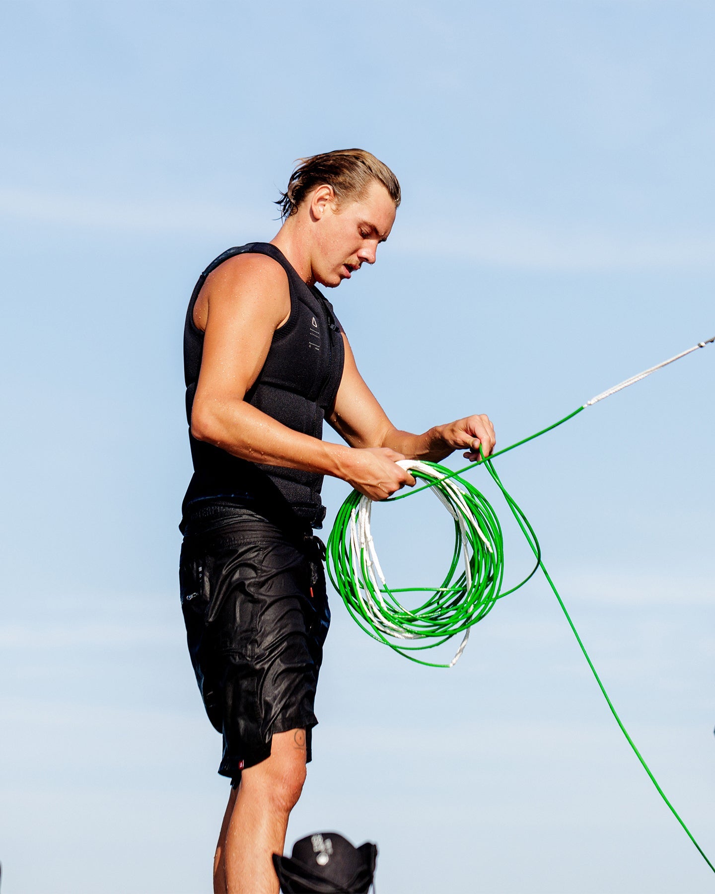 Follow Affiliate Mens Impact Vest - Black/Black Lifestyle 7