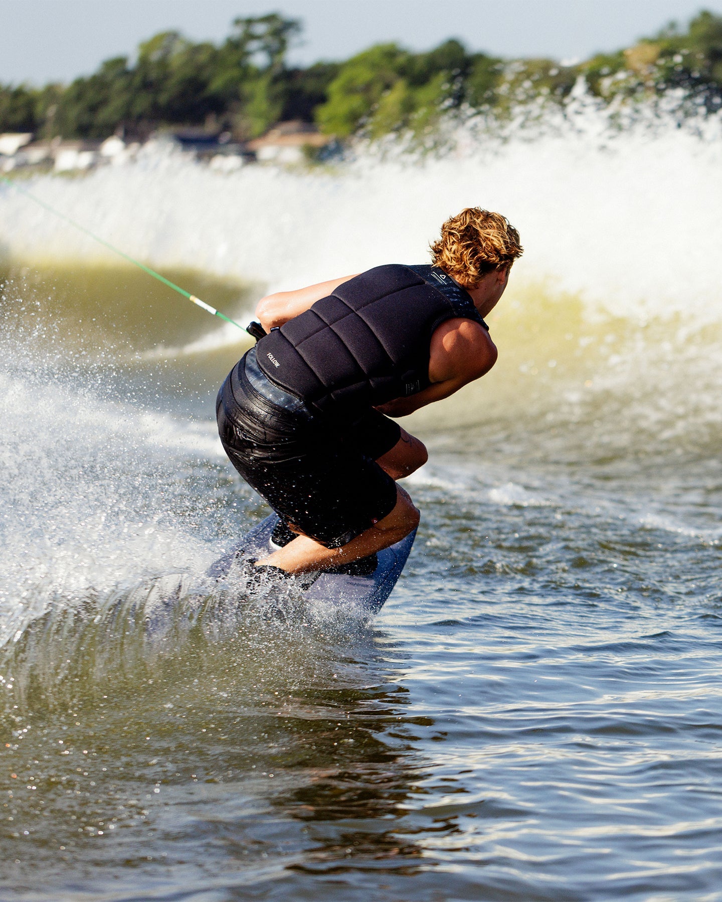 Follow Affiliate Mens Impact Vest - Black/Black Lifestyle 4