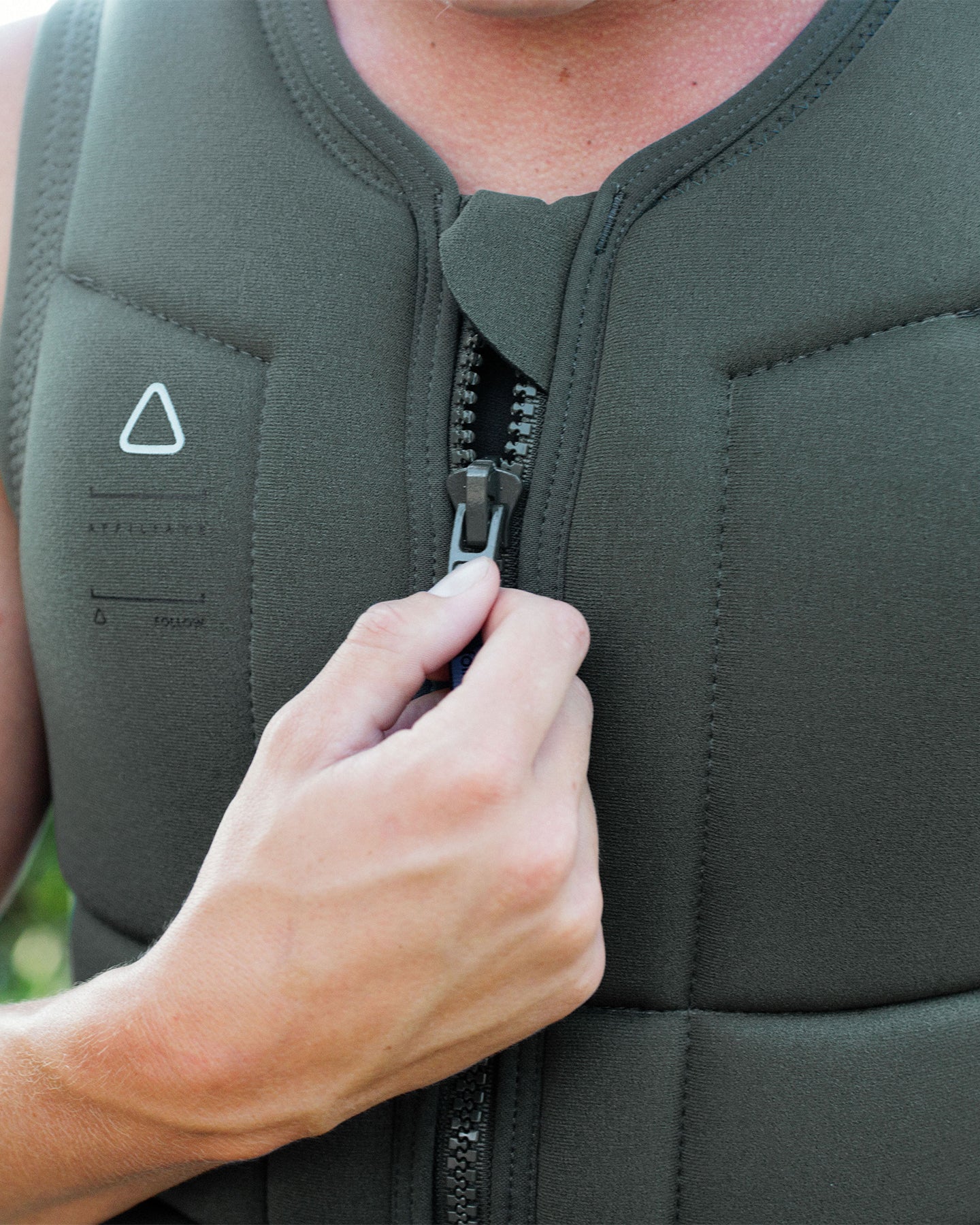 Follow Affiliate Mens Impact Vest - Olive Lifestyle 6