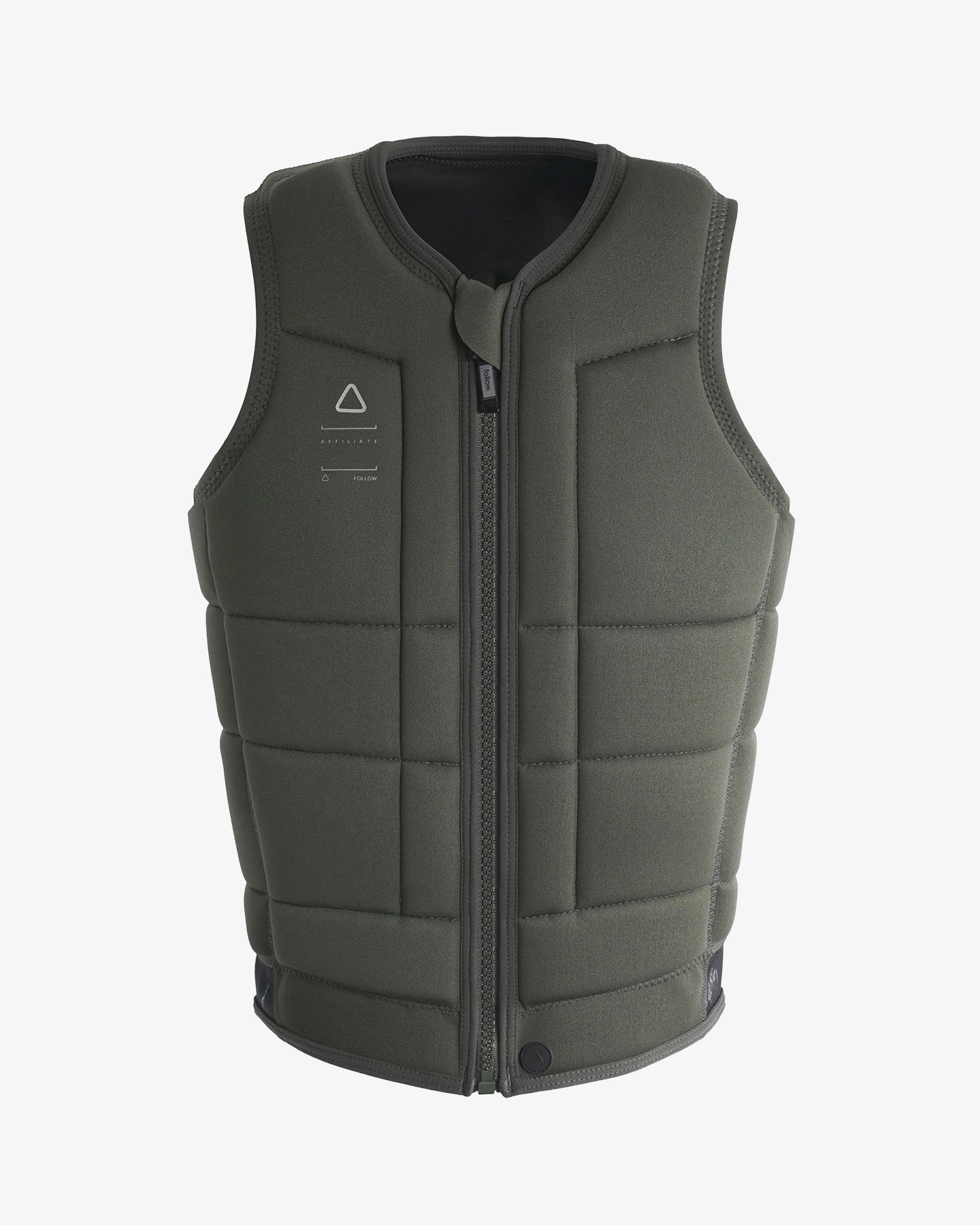 Follow Affiliate Mens Impact Vest - Olive 1