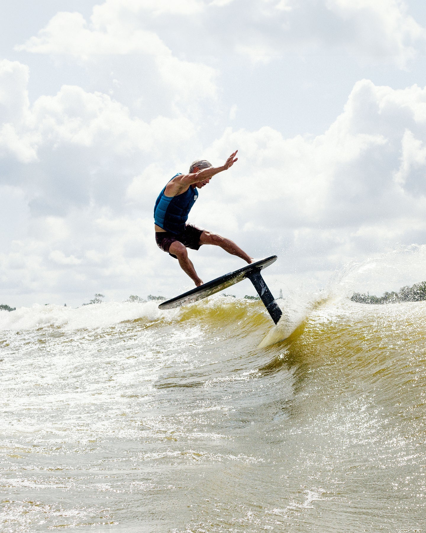 Follow Corp Mens Impact Vest - Blue Lifestyle 5