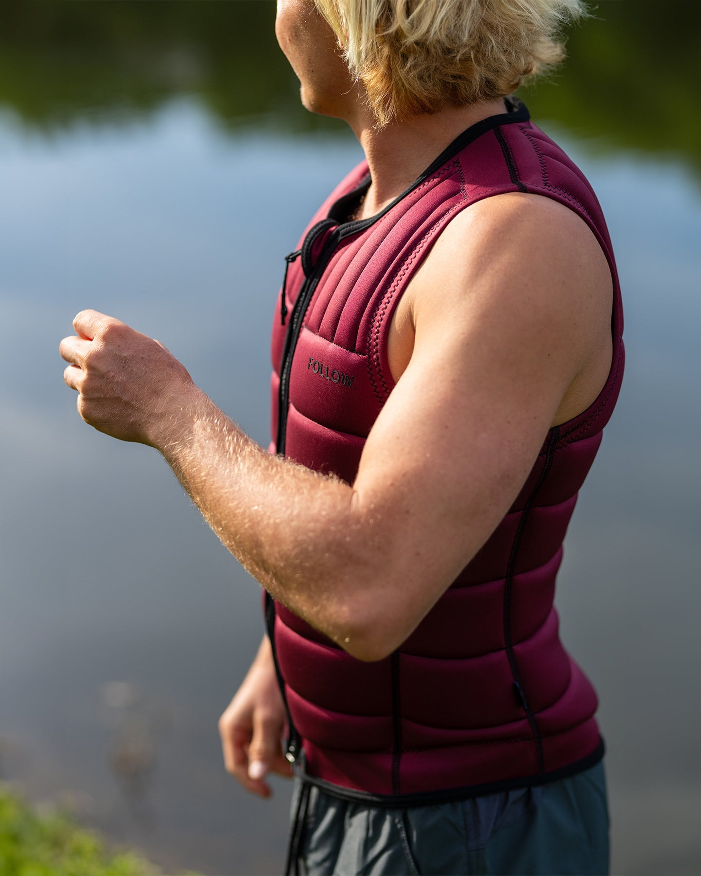 Follow Total Impact Vest - Maroon Lifestyle 5