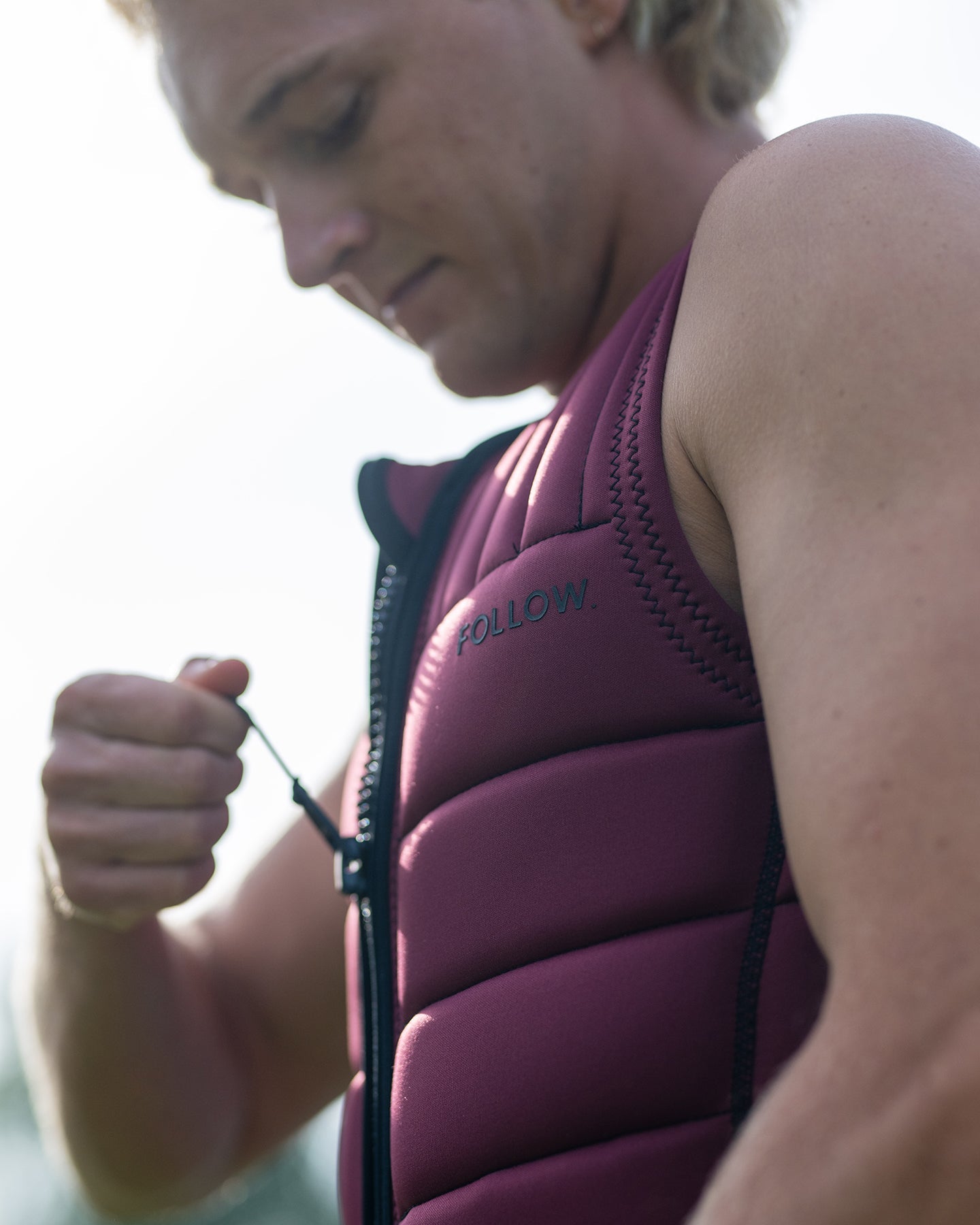 Follow Total Impact Vest - Maroon Lifestyle 6