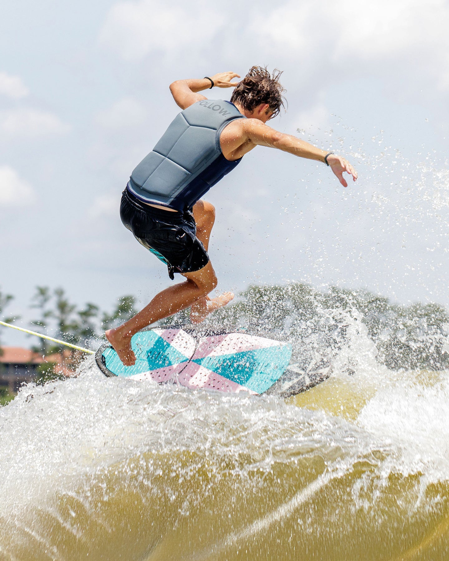 Follow Section Mens Impact Vest - Navy/Grey Lifestyle 3