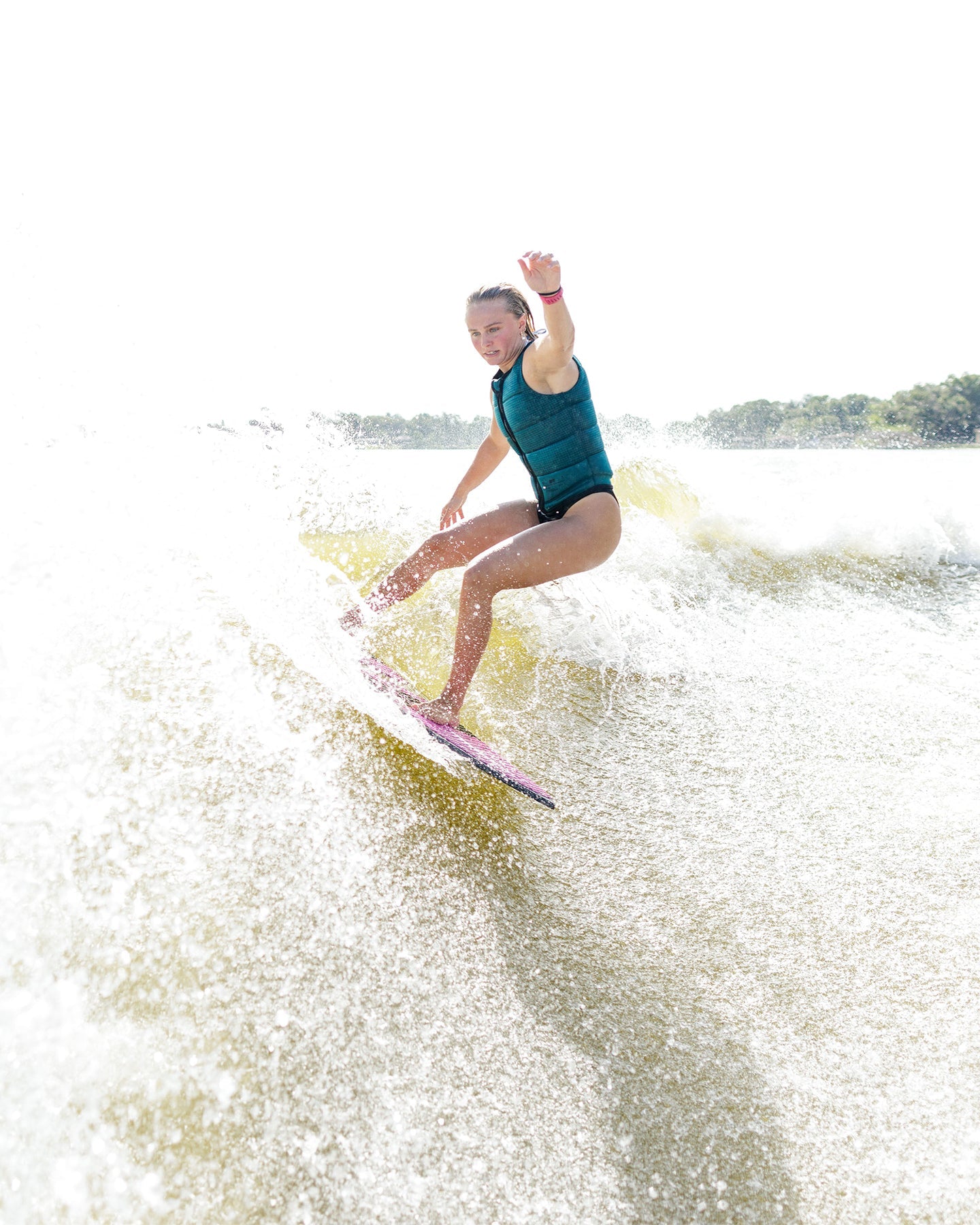 Follow P1 Traction Womens Impact Vest - Emerald Lifestyle 5