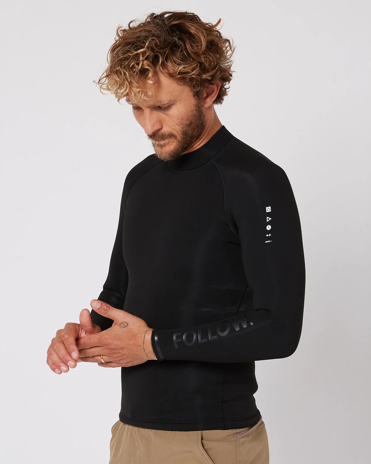 Follow P1 Ocena 1mm Wetty Top - Black 3