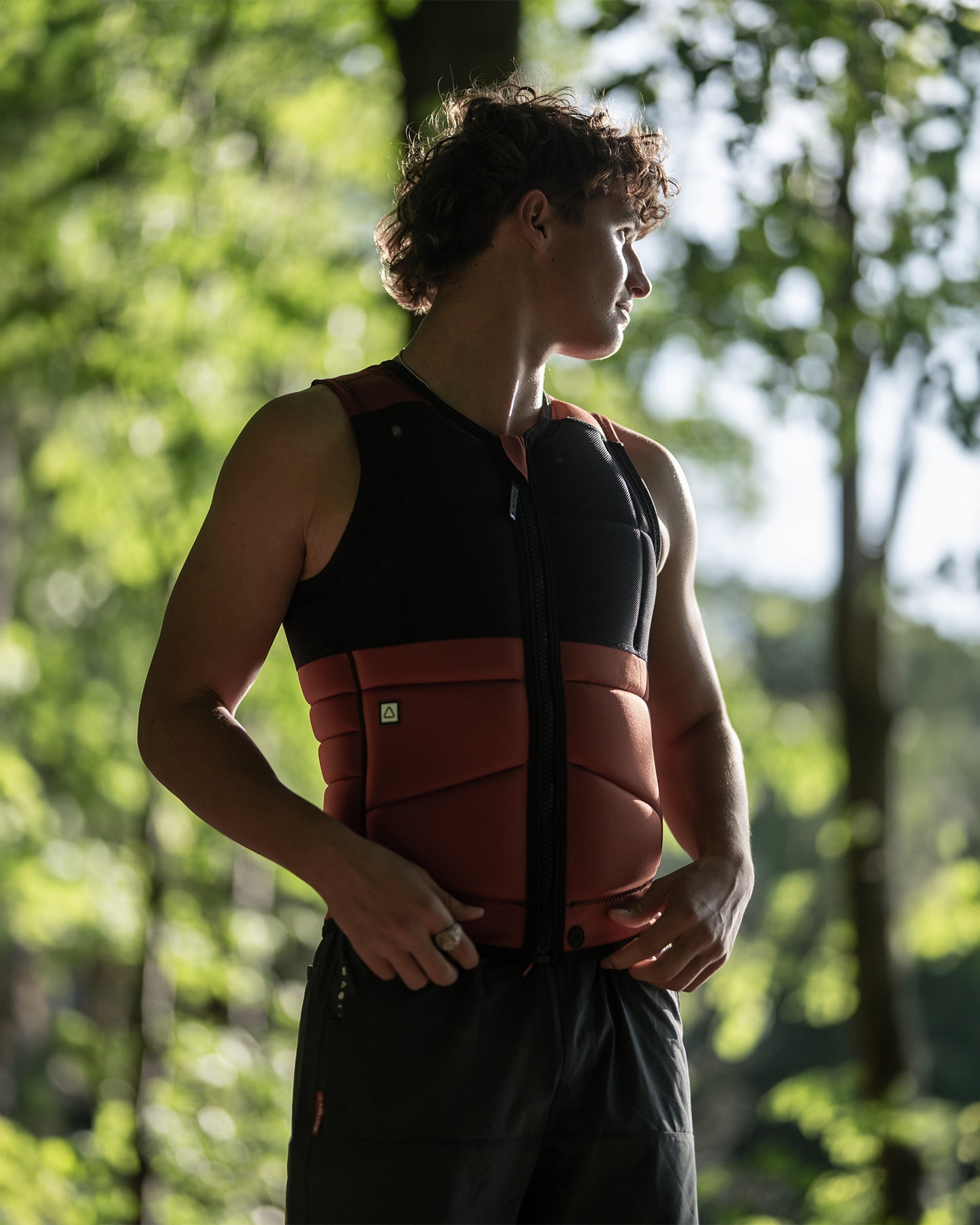 Follow Gratis Mens Impact Vest - Rust Lifestyle 2