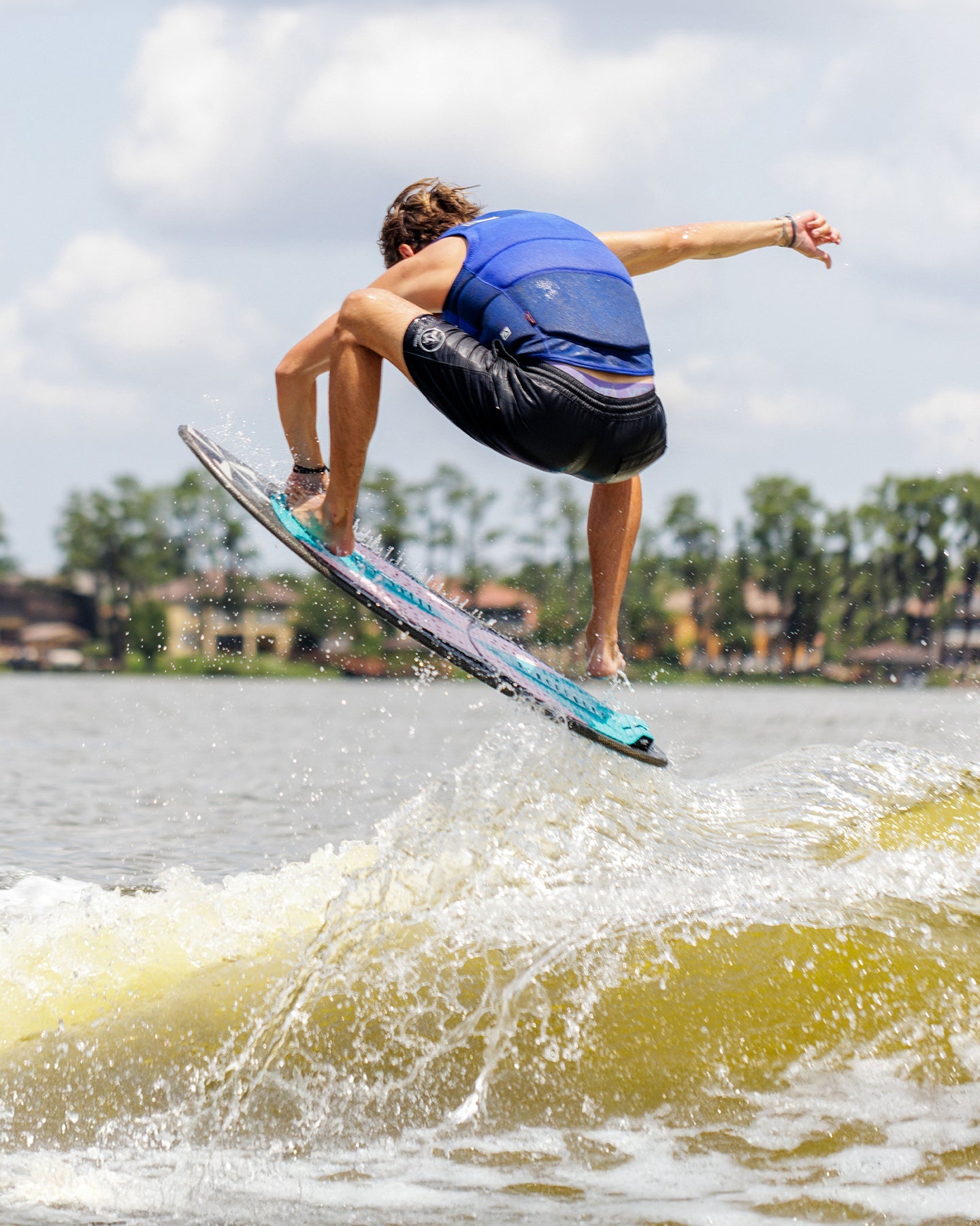 Follow Principal Impact Vest - Blue Lifestyle 4