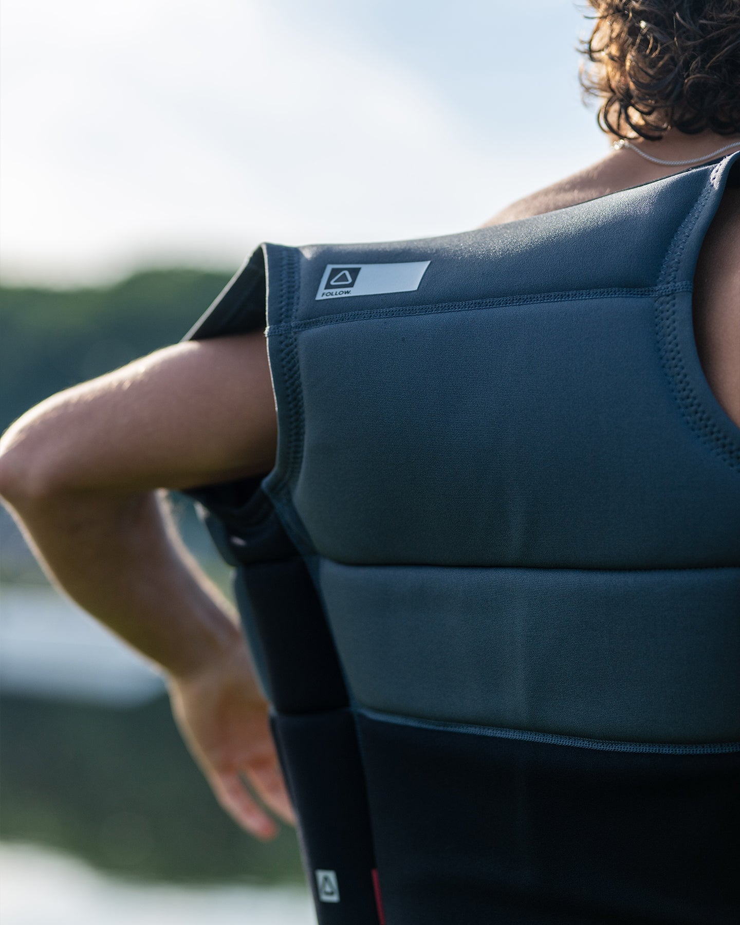 Follow Principal Impact Vest - Charcoal Lifestyle 8