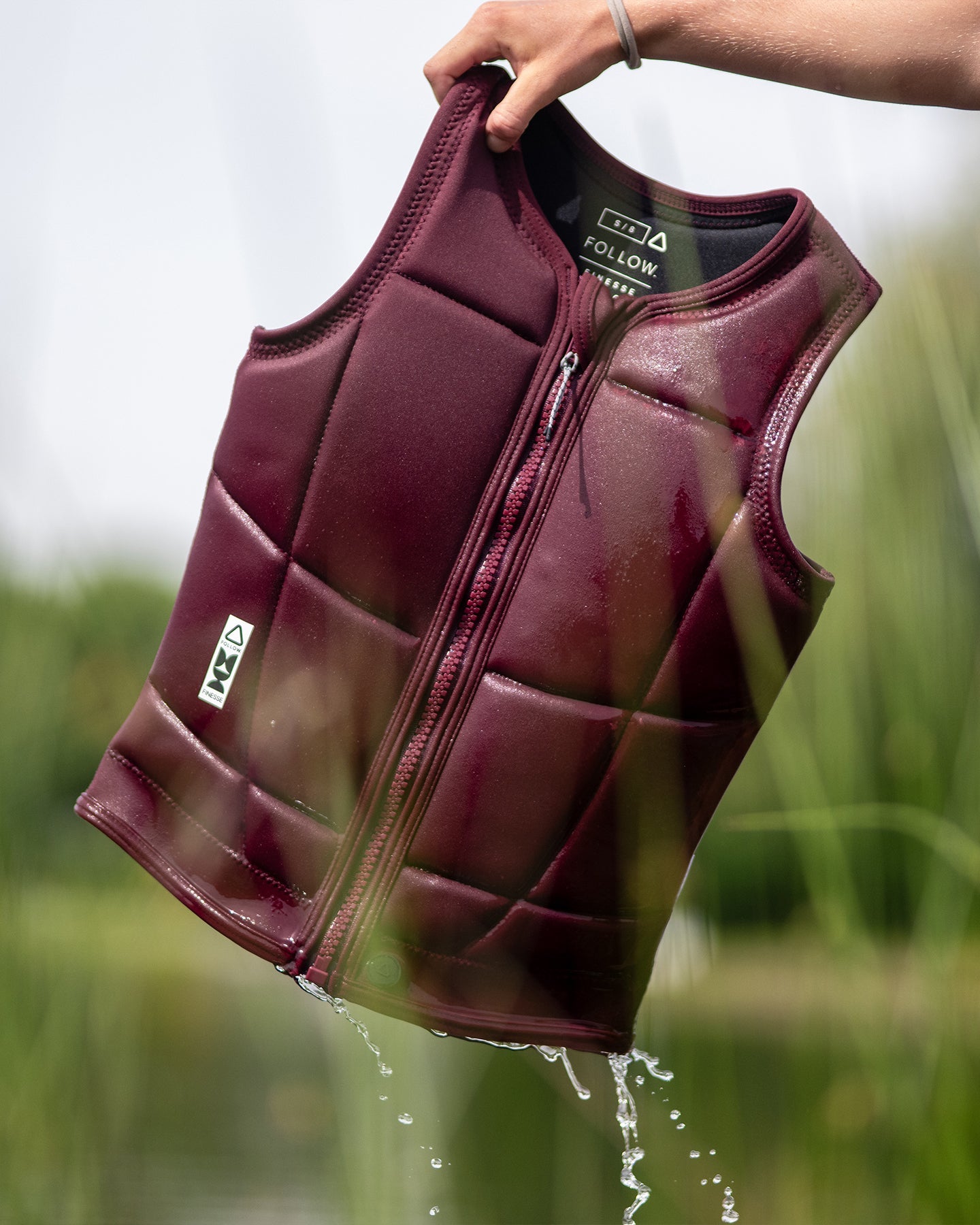 Follow Finesse Impact Vest - Maroon Lifestyle 9