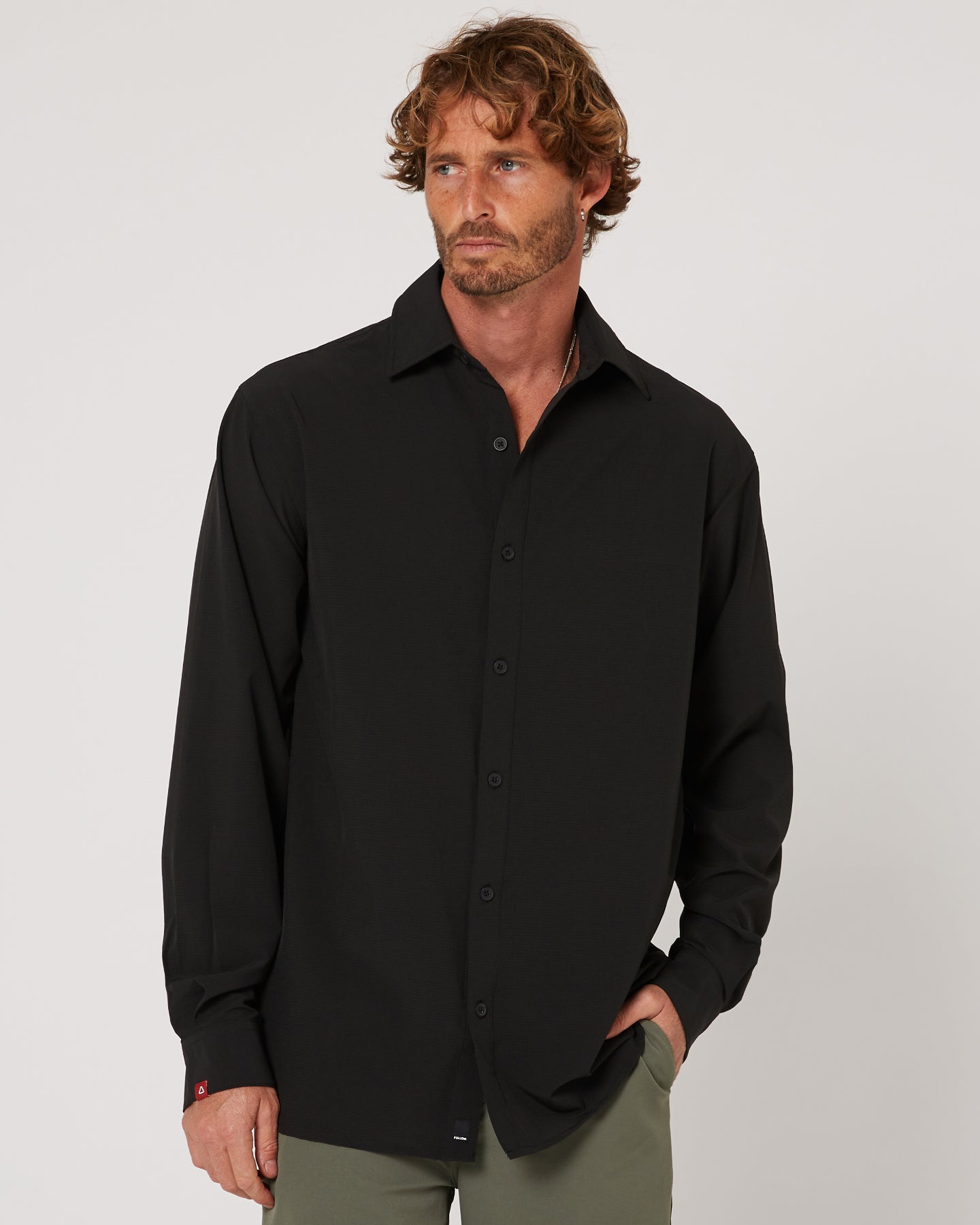 Follow Tech Shirt L/S - Black
