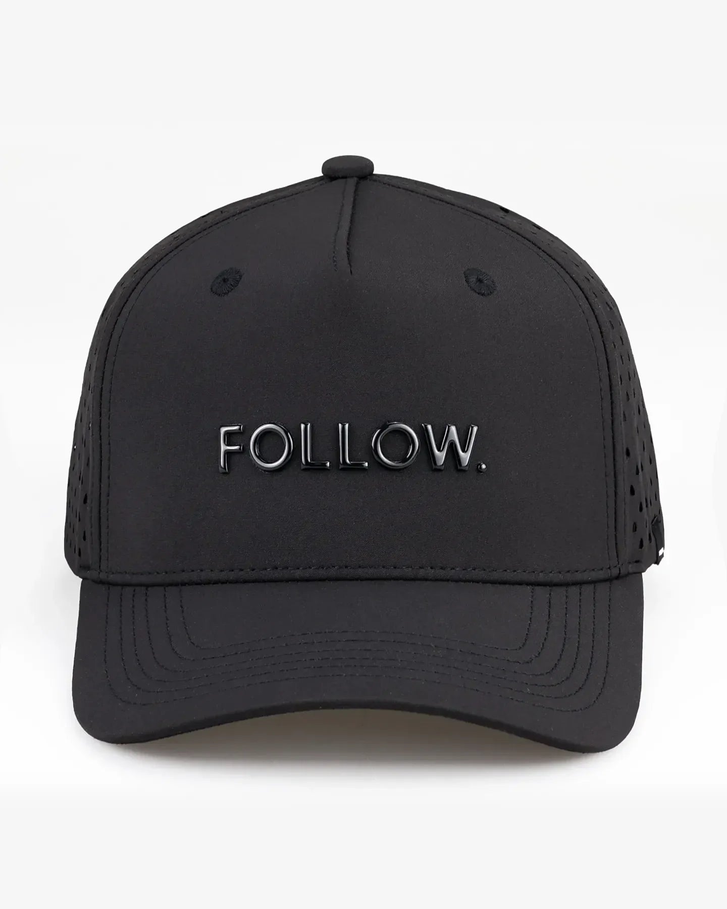 Follow Curved All Day Cap - Black, rear view