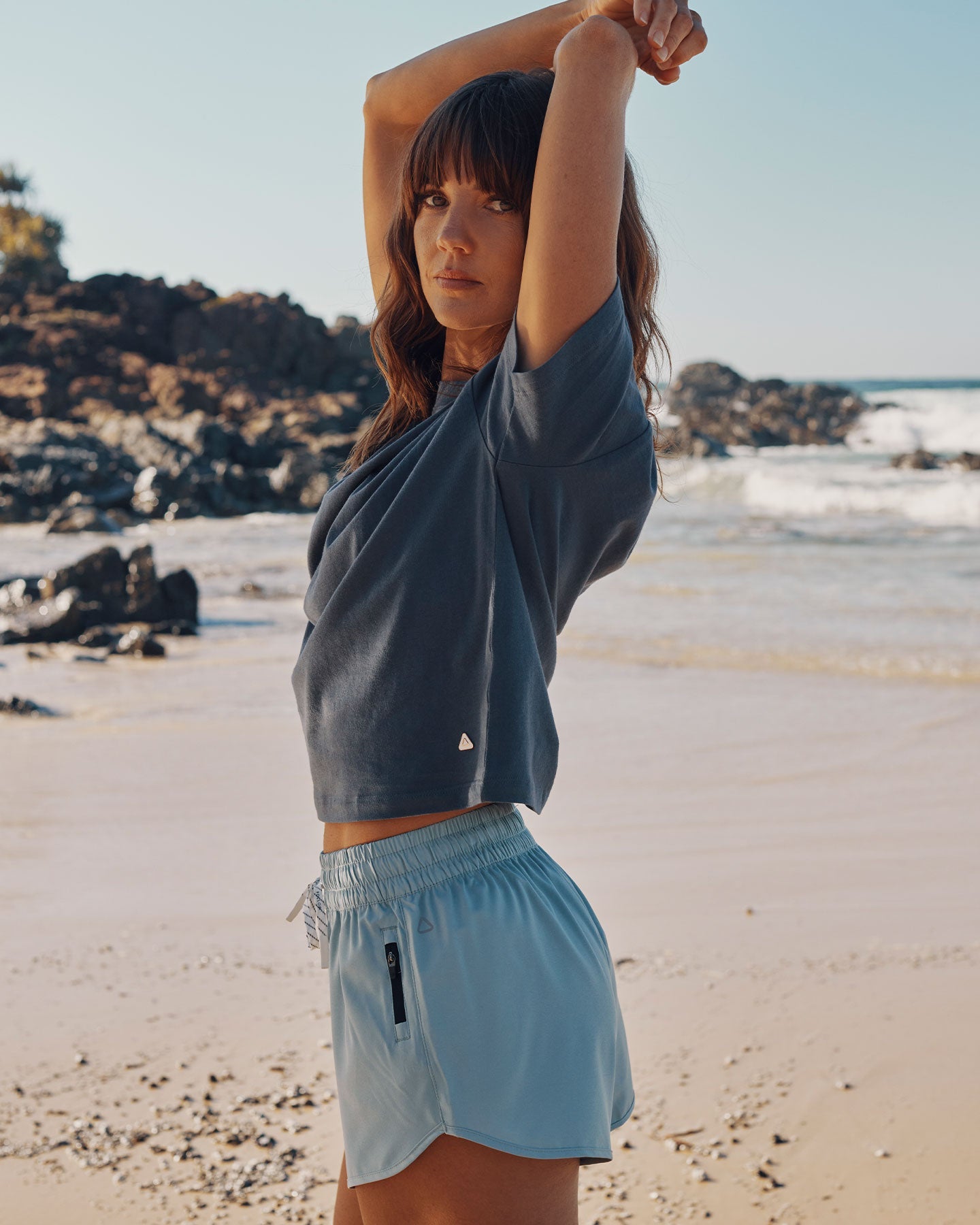 Follow Odessa Board Shorts - Light Petina, rear view
