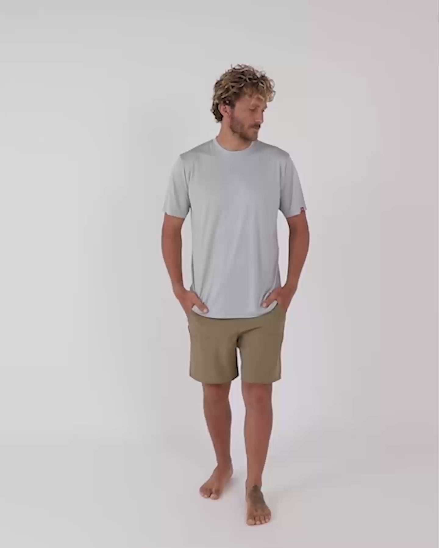 Follow Sun Tee - Light Grey video