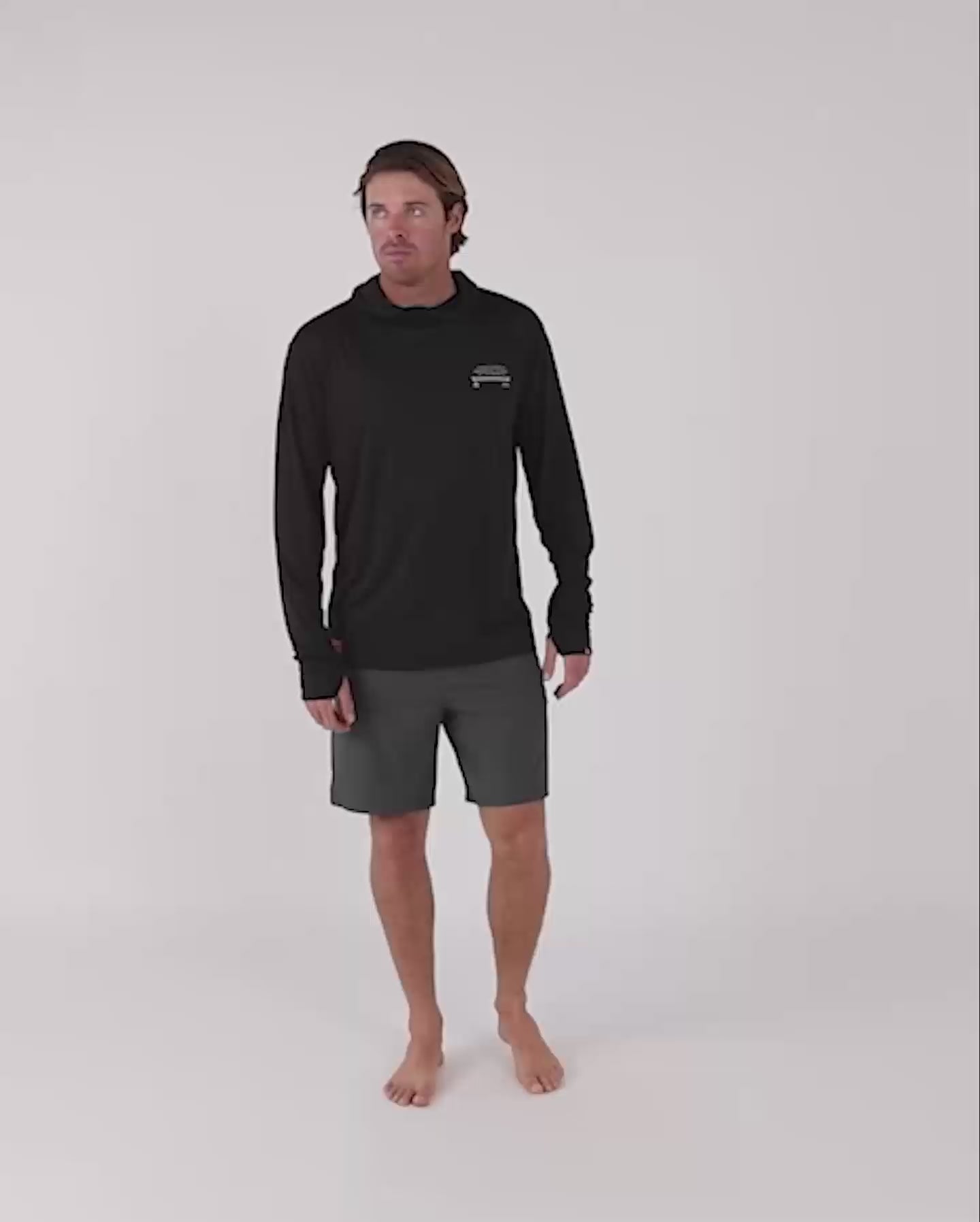 Follow Sun Hood L/s - Black video